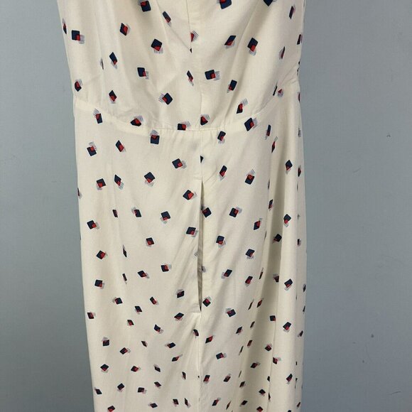 NWT Gap Button Front Shirt Dress Tie-Shoulder Pockets Sz 14 Summer Casual Resort - Picture 9 of 12